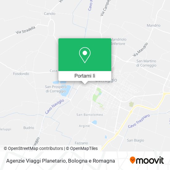 Mappa Agenzie Viaggi Planetario