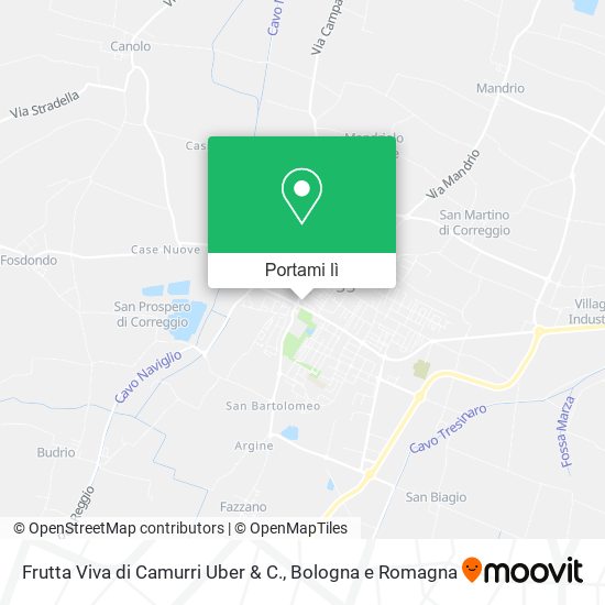 Mappa Frutta Viva di Camurri Uber & C.