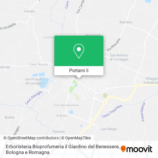 Mappa Erboristeria Bioprofumeria il Giardino del Benessere