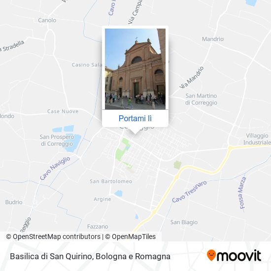 Mappa Basilica di San Quirino