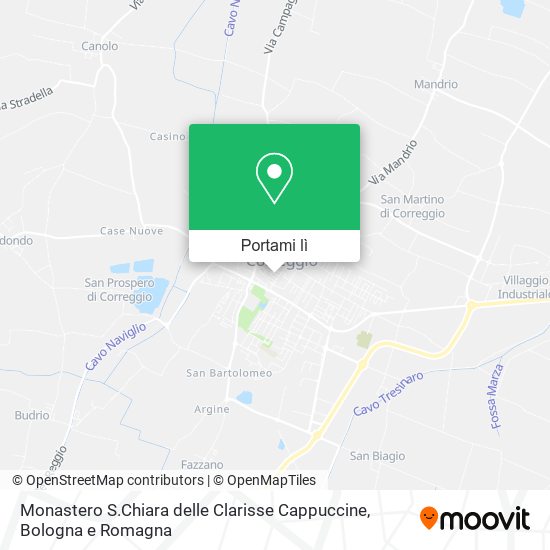 Mappa Monastero S.Chiara delle Clarisse Cappuccine