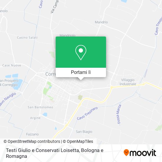 Mappa Testi Giulio e Conservati Loisetta