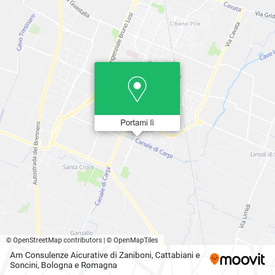 Mappa Am Consulenze Aicurative di Zaniboni, Cattabiani e Soncini