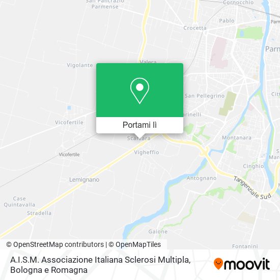 Mappa A.I.S.M. Associazione Italiana Sclerosi Multipla