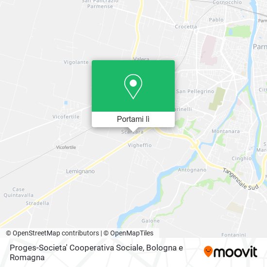 Mappa Proges-Societa' Cooperativa Sociale