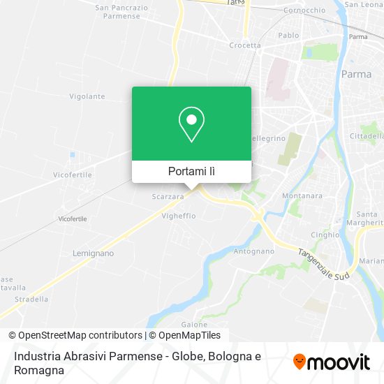 Mappa Industria Abrasivi Parmense - Globe