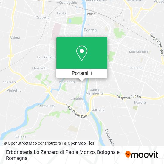 Mappa Erboristeria Lo Zenzero di Paola Monzo