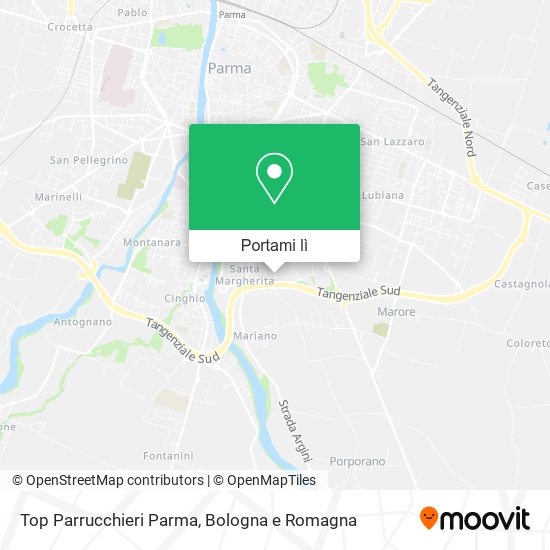 Mappa Top Parrucchieri Parma
