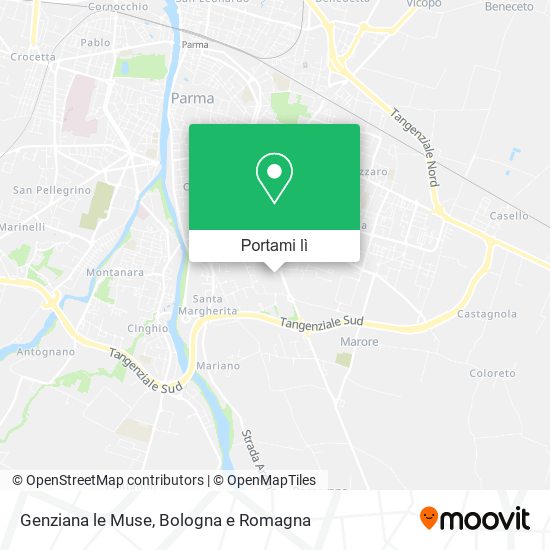 Mappa Genziana le Muse