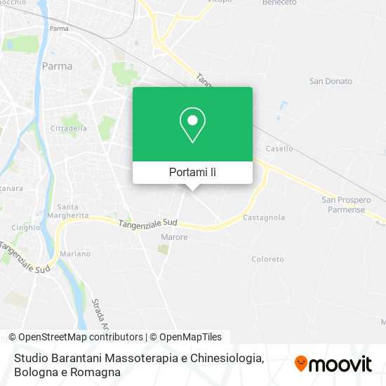 Mappa Studio Barantani Massoterapia e Chinesiologia