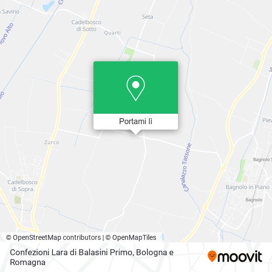 Mappa Confezioni Lara di Balasini Primo