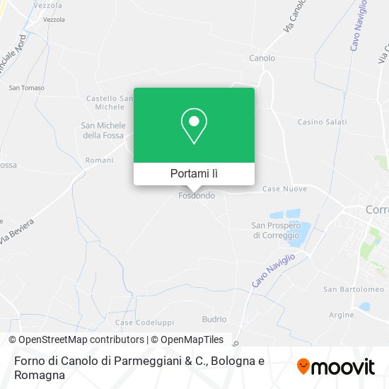 Mappa Forno di Canolo di Parmeggiani & C.