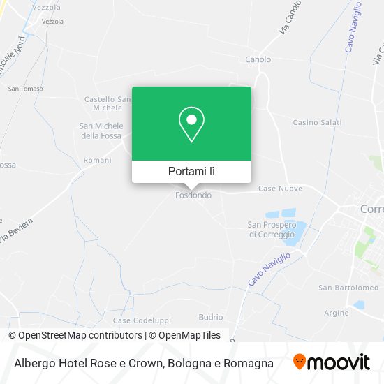 Mappa Albergo Hotel Rose e Crown