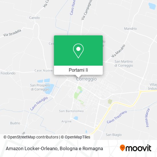 Mappa Amazon Locker-Orleano