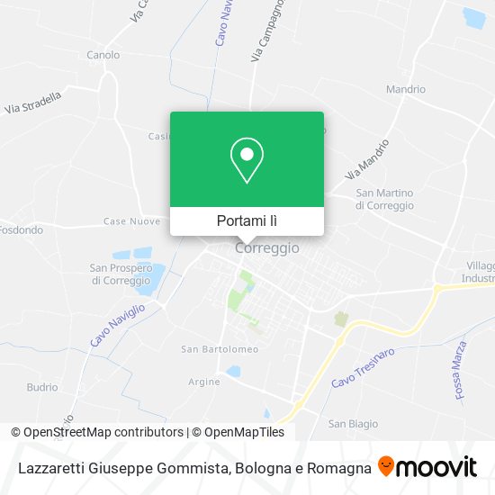 Mappa Lazzaretti Giuseppe Gommista