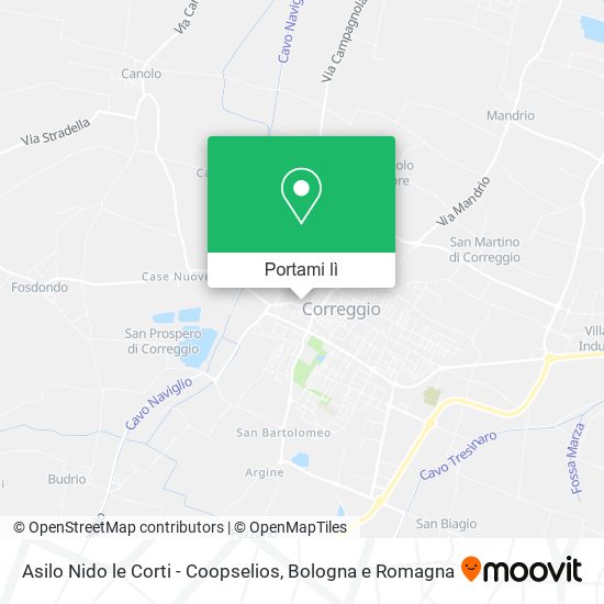 Mappa Asilo Nido le Corti - Coopselios