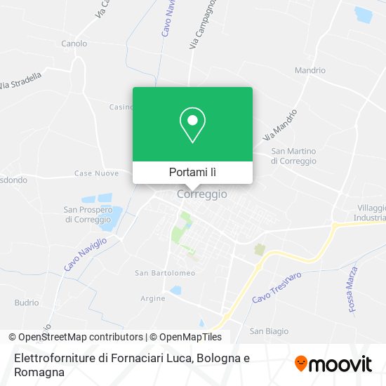 Mappa Elettroforniture di Fornaciari Luca