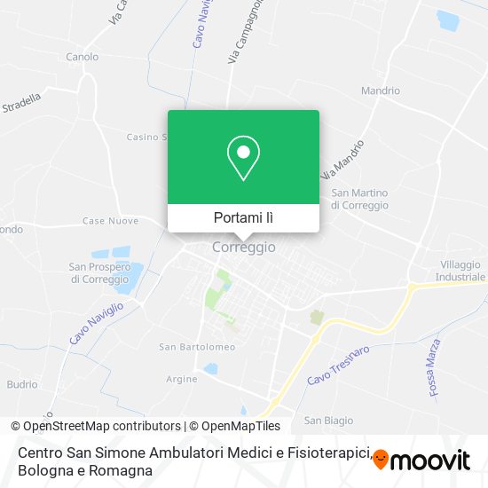 Mappa Centro San Simone Ambulatori Medici e Fisioterapici