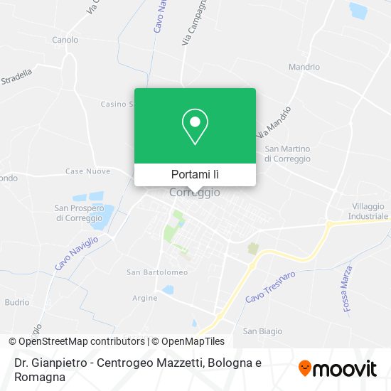 Mappa Dr. Gianpietro - Centrogeo Mazzetti