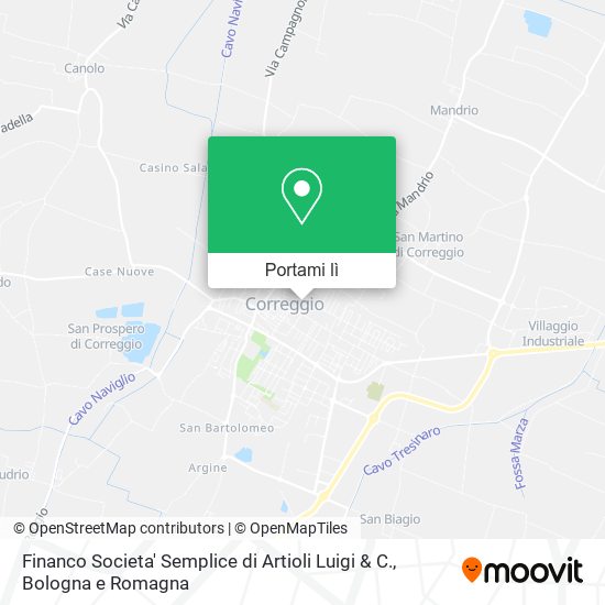 Mappa Financo Societa' Semplice di Artioli Luigi & C.