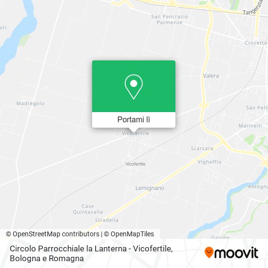 Mappa Circolo Parrocchiale la Lanterna - Vicofertile