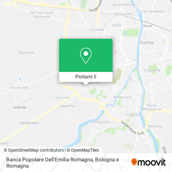 Mappa Banca Popolare Dell'Emilia Romagna