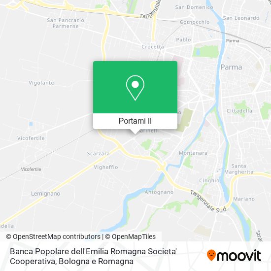 Mappa Banca Popolare dell'Emilia Romagna Societa' Cooperativa