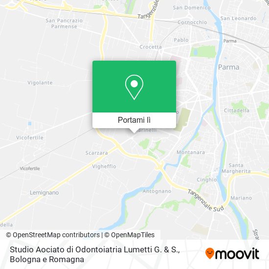 Mappa Studio Aociato di Odontoiatria Lumetti G. & S.