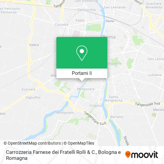 Mappa Carrozzeria Farnese dei Fratelli Rolli & C.
