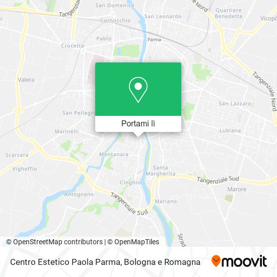 Mappa Centro Estetico Paola Parma