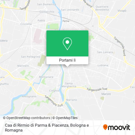 Mappa Caa di Rirmio di Parma & Piacenza