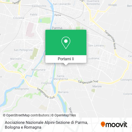 Mappa Aociazione Nazionale Alpini-Sezione di Parma