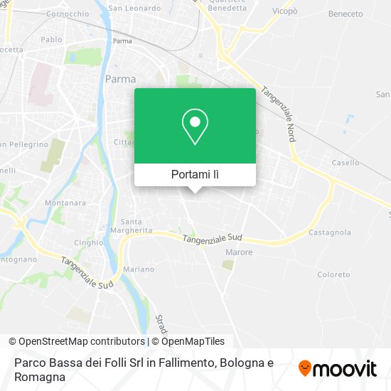 Mappa Parco Bassa dei Folli Srl in Fallimento