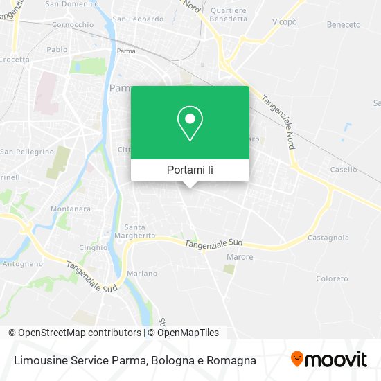 Mappa Limousine Service Parma