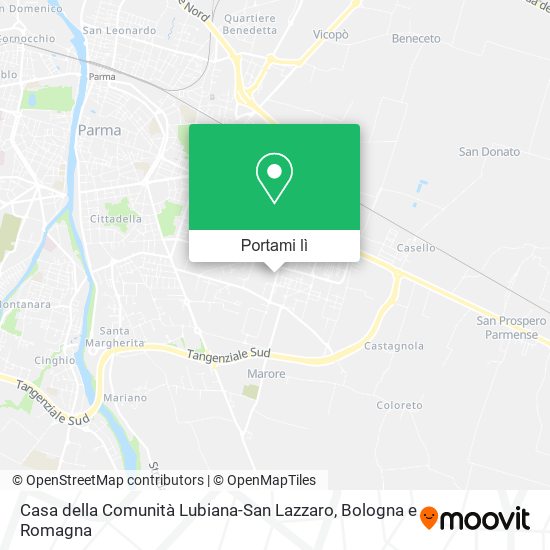 Mappa Casa della Comunità Lubiana-San Lazzaro
