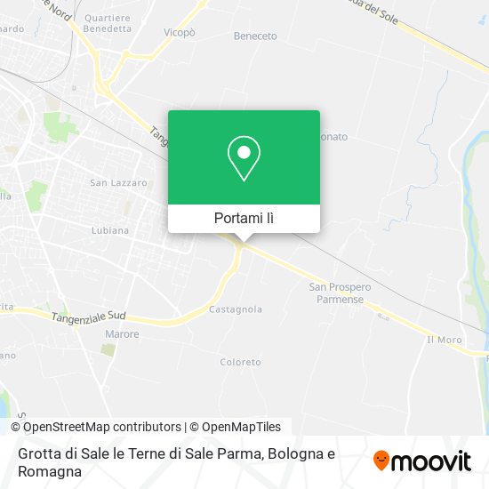 Mappa Grotta di Sale le Terne di Sale Parma