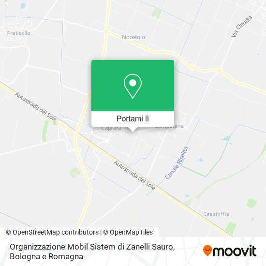 Mappa Organizzazione Mobil Sistem di Zanelli Sauro