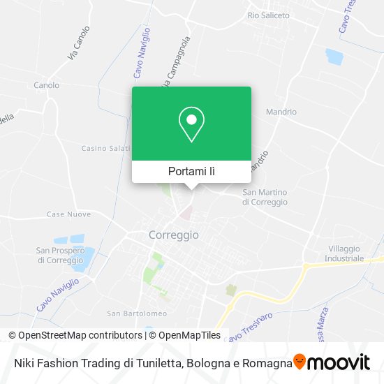 Mappa Niki Fashion Trading di Tuniletta
