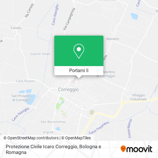 Mappa Protezione Civile Icaro Correggio
