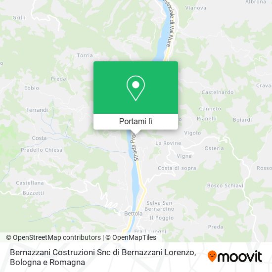 Mappa Bernazzani Costruzioni Snc di Bernazzani Lorenzo