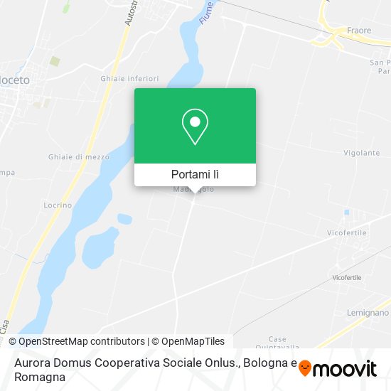 Mappa Aurora Domus Cooperativa Sociale Onlus.
