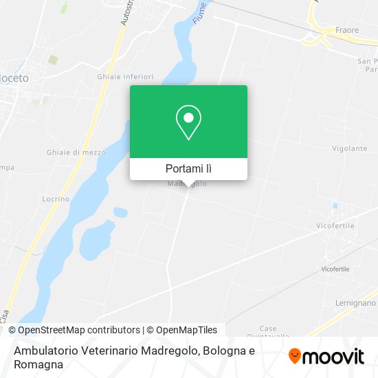 Mappa Ambulatorio Veterinario Madregolo