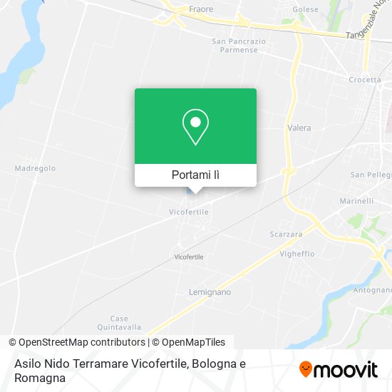 Mappa Asilo Nido Terramare Vicofertile