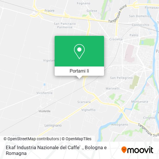Mappa Ekaf Industria Nazionale del Caffe' .