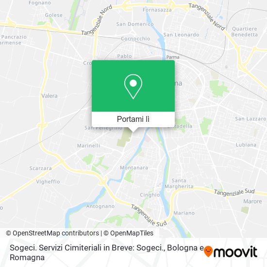 Mappa Sogeci. Servizi Cimiteriali in Breve: Sogeci.