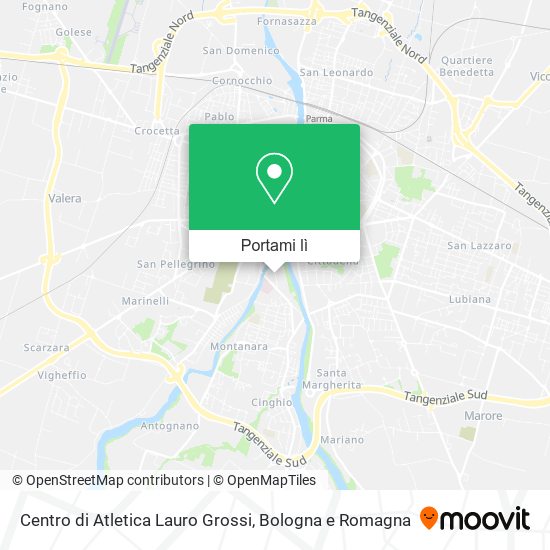 Mappa Centro di Atletica Lauro Grossi