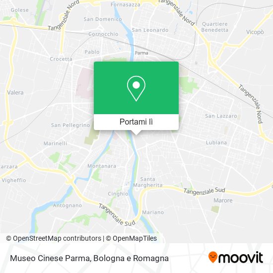 Mappa Museo Cinese Parma
