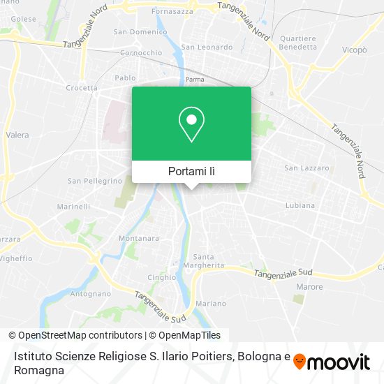 Mappa Istituto Scienze Religiose S. Ilario Poitiers