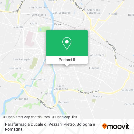 Mappa Parafarmacia Ducale di Vezzani Pietro