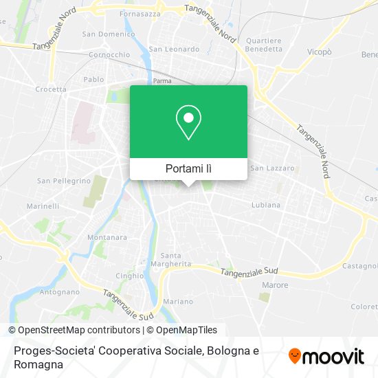 Mappa Proges-Societa' Cooperativa Sociale